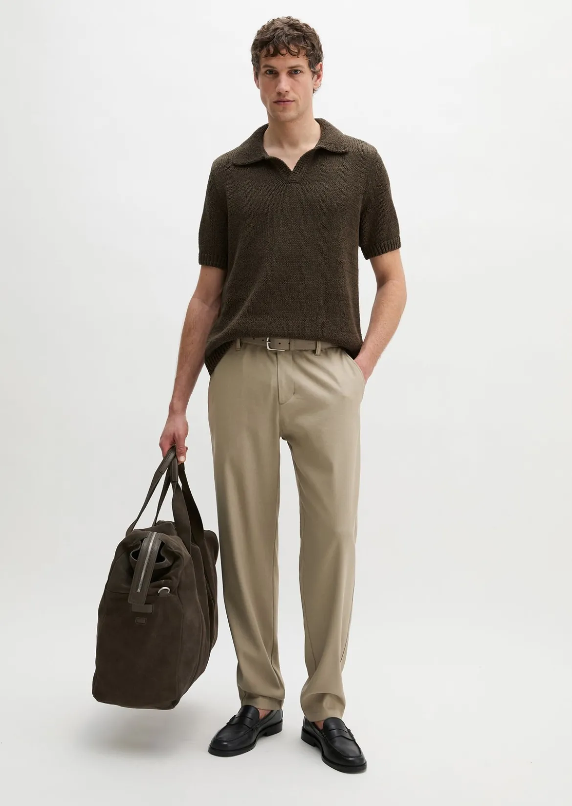 Chino Model Belsbo Jogger relaxed aus weichem Funktionsleinen