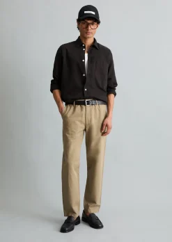 Chino Model Filip relaxed aus Bio-Baumwolle und Leinen