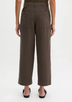 Chino Model Lande wide aus Organic Cotton-Lyocell-Leinen-Mix