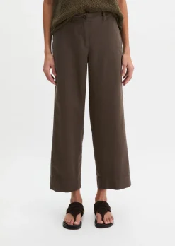 Chino Model Lande wide aus Organic Cotton-Lyocell-Leinen-Mix