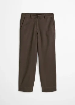 Chino Model Lande wide aus Organic Cotton-Lyocell-Leinen-Mix