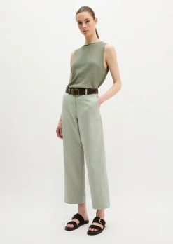 Chino Model Lande wide aus Organic Cotton-Lyocell-Leinen-Mix