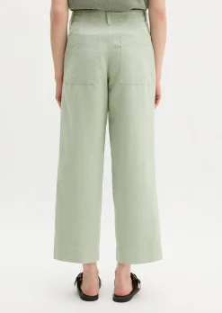Chino Model Lande wide aus Organic Cotton-Lyocell-Leinen-Mix