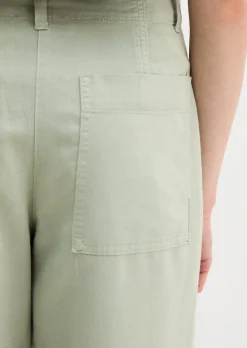 Chino Model Lande wide aus Organic Cotton-Lyocell-Leinen-Mix