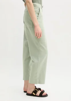 Chino Model Lande wide aus Organic Cotton-Lyocell-Leinen-Mix