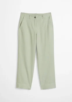 Chino Model Lande wide aus Organic Cotton-Lyocell-Leinen-Mix