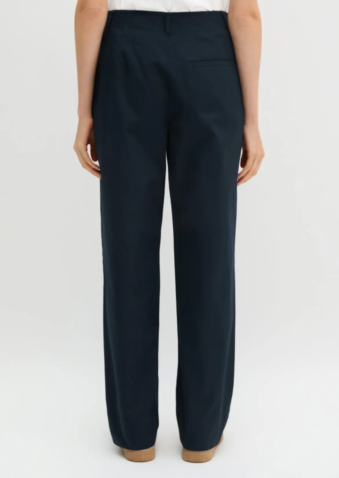Chino Model Lande wide aus stretchigem Organic Cotton-Twill