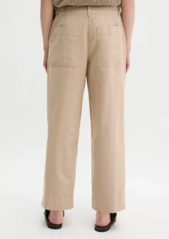 Chino Model Lande wide aus Organic Cotton-Lyocell-Leinen-Mix