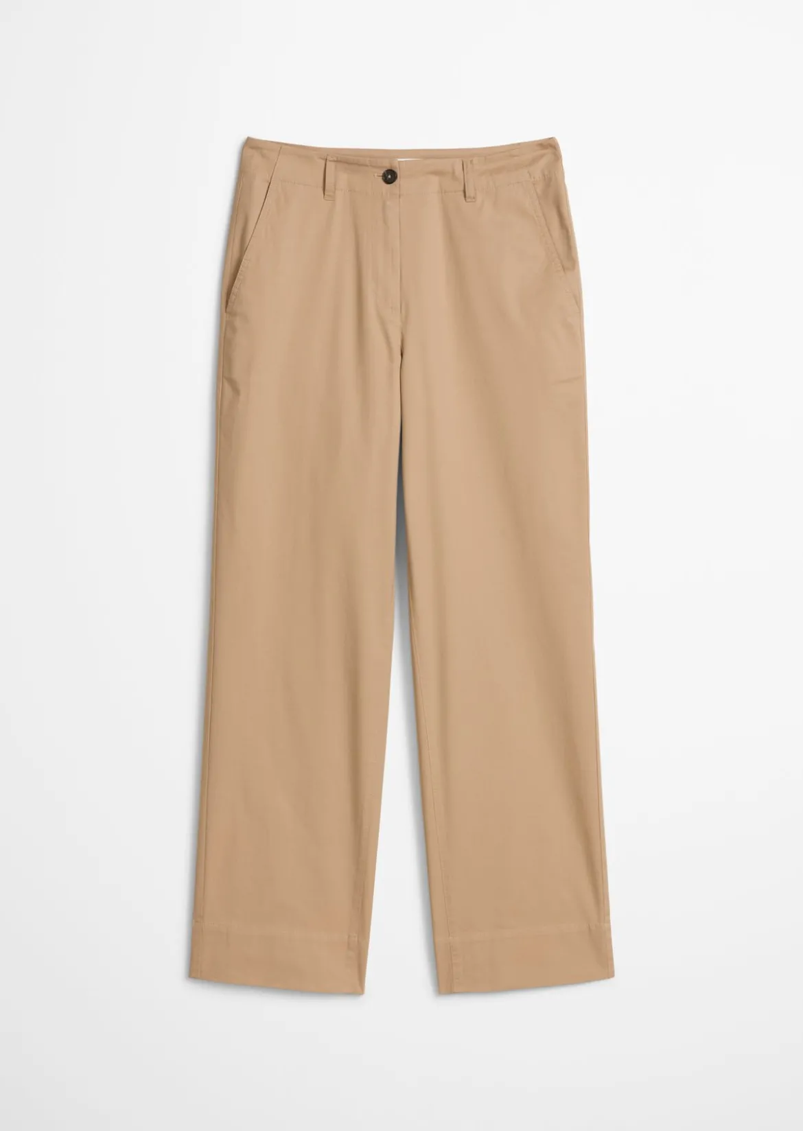 Chino Model Lande wide aus stretchigem Organic Cotton-Twill