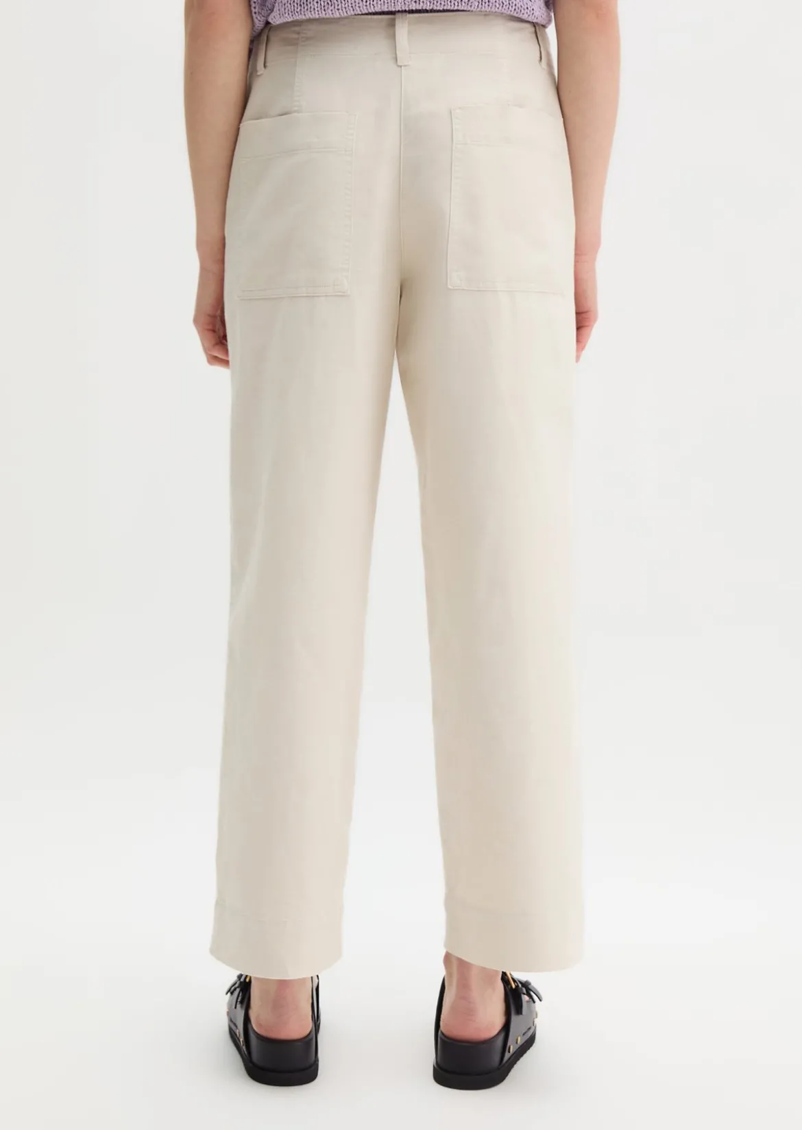 Chino Model Lande wide aus Organic Cotton-Lyocell-Leinen-Mix