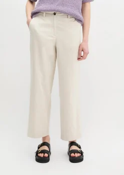 Chino Model Lande wide aus Organic Cotton-Lyocell-Leinen-Mix