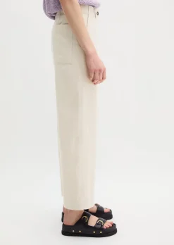 Chino Model Lande wide aus Organic Cotton-Lyocell-Leinen-Mix
