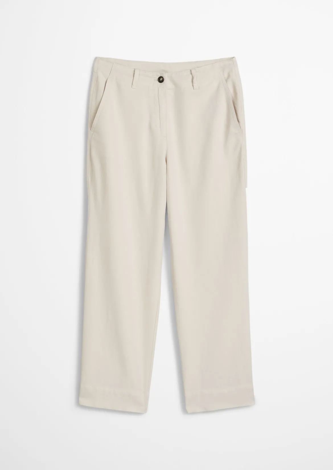 Chino Model Lande wide aus Organic Cotton-Lyocell-Leinen-Mix