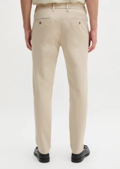 Chino Model Morot Jogger tapered aus elastischem Bio-Baumwollsatin