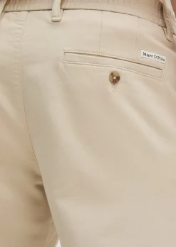 Chino Model Morot Jogger tapered aus elastischem Bio-Baumwollsatin