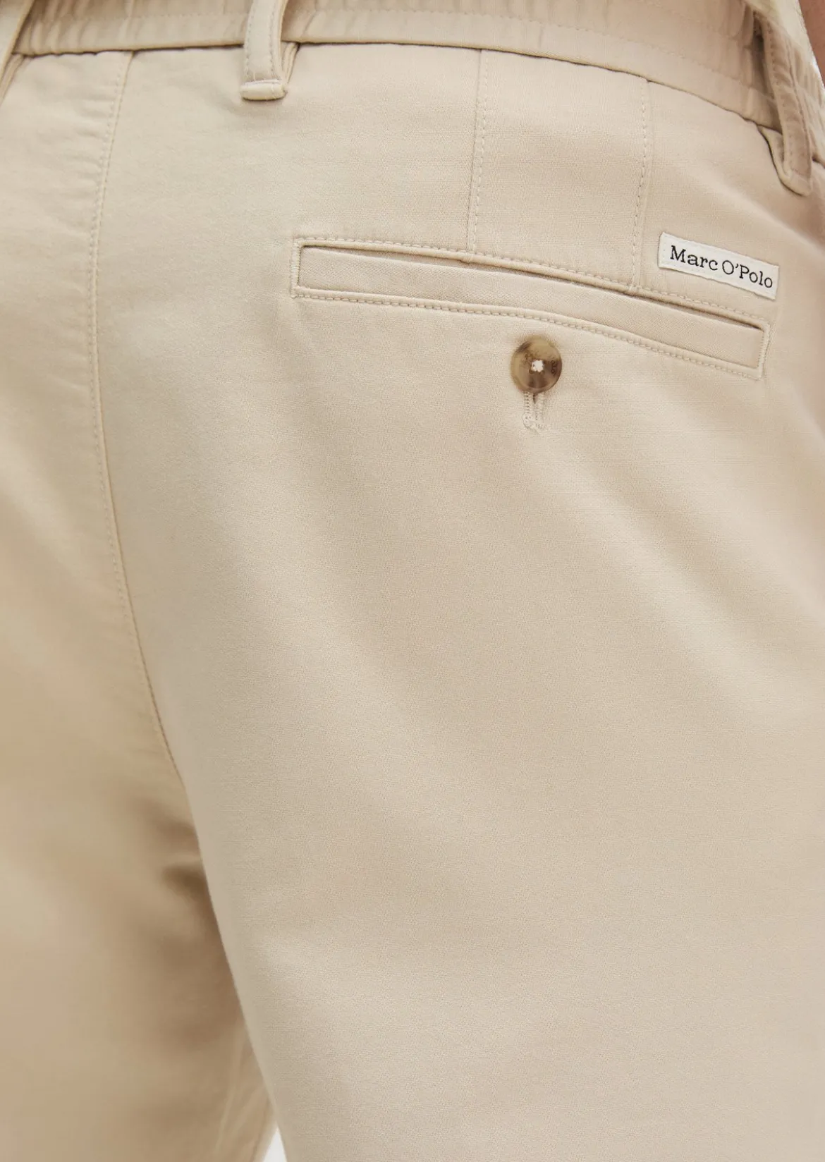 Chino Model Morot Jogger tapered aus elastischem Bio-Baumwollsatin