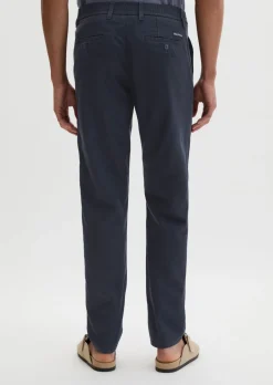 Chino Model Mossbo Jogger wide aus TENCEL™ Lyocell -Leinen-Mix