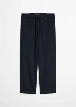 Chino Model Mossbo Jogger wide aus TENCEL™ Lyocell -Leinen-Mix
