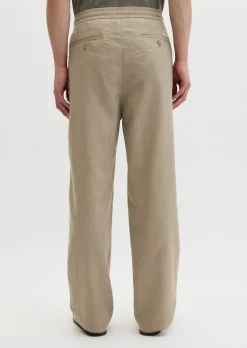 Chino Model Mossbo Jogger wide aus TENCEL™ Lyocell -Leinen-Mix