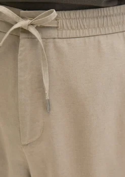Chino Model Mossbo Jogger wide aus TENCEL™ Lyocell -Leinen-Mix