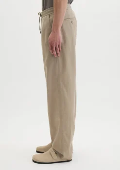 Chino Model Mossbo Jogger wide aus TENCEL™ Lyocell -Leinen-Mix