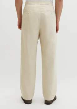 Chino Model Mossbo Jogger wide aus TENCEL™ Lyocell -Leinen-Mix