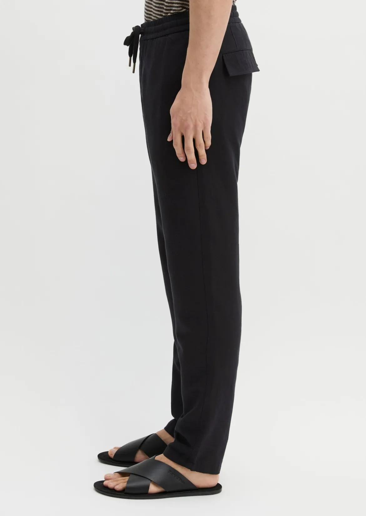 Chino Model Osby Jogger tapered aus Lyocell-Leinen-Mix