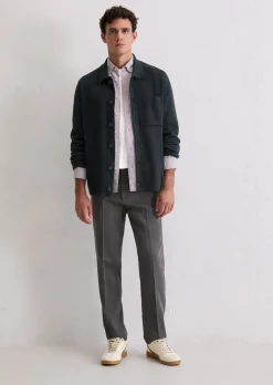 Chino Model Osby tapered aus weichem Bio-Baumwoll-Lyocell-Mix