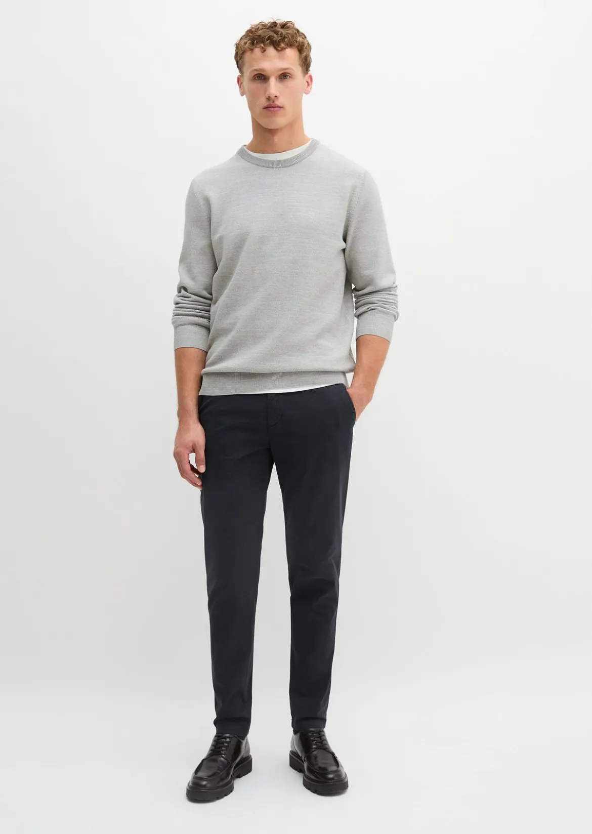 Chino Model Osby tapered aus Bio-Baumwoll-Mix