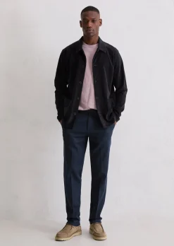 Chino Model Osby tapered aus weichem Bio-Baumwoll-Lyocell-Mix