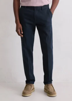 Chino Model Osby tapered aus weichem Bio-Baumwoll-Lyocell-Mix