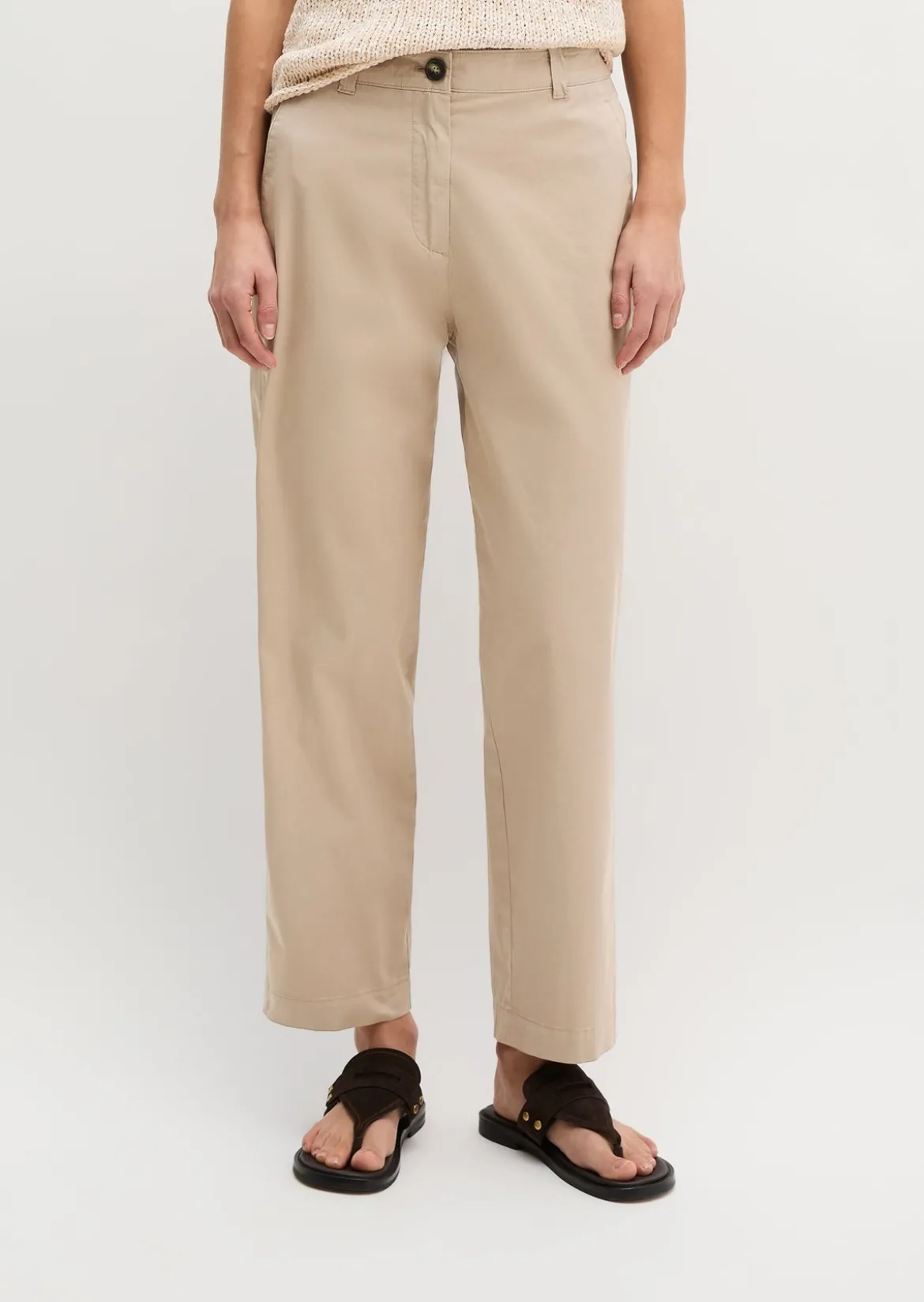 Chino Model Rimka tapered aus Baumwoll-Stretch-Twill