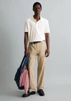 Chino Model Sune relaxed mit integriertem Gürtel