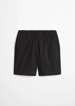 Chino-Shorts Model Lande wide aus Organic Cotton-Lyocell-Leinen-Mix