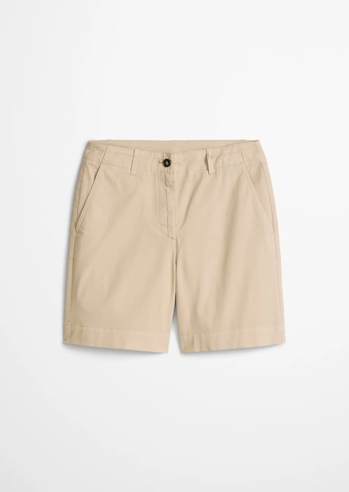 Chino-Shorts Model Lande wide aus Organic Cotton-Lyocell-Leinen-Mix