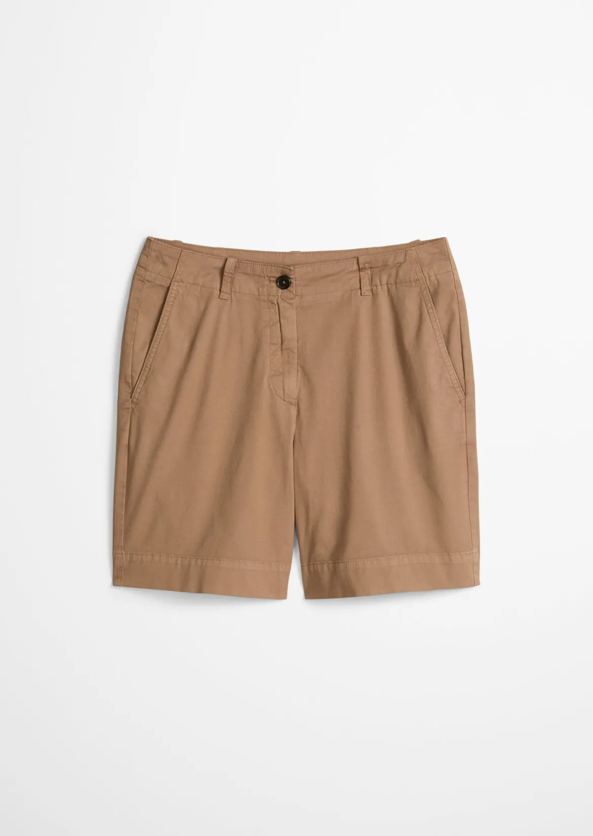Chino-Shorts Model Lande wide aus Organic Cotton-Lyocell-Leinen-Mix