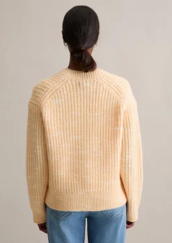 Chunky-Cardigan cropped aus weichem Wolle-Mix