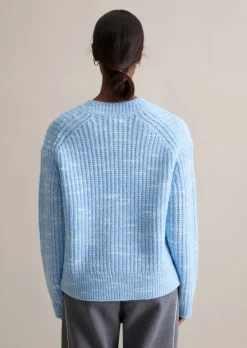 Chunky-Cardigan cropped aus weichem Wolle-Mix