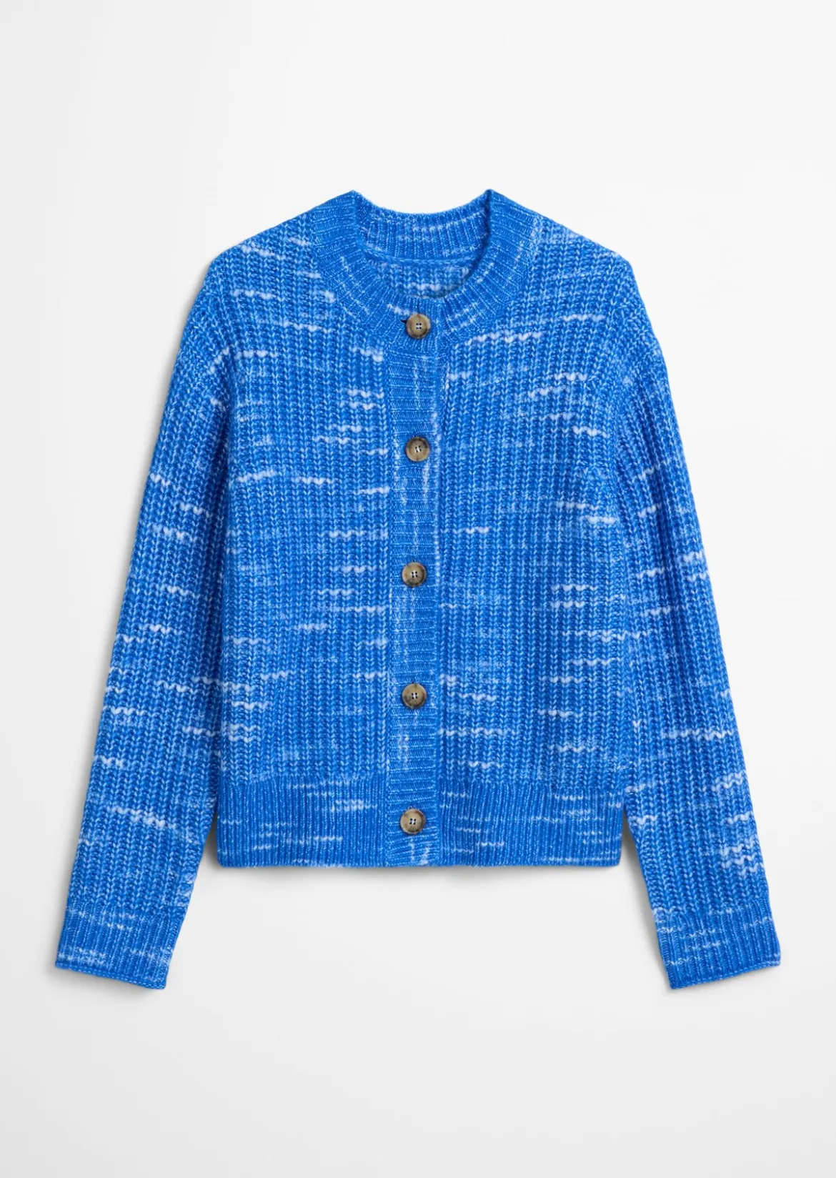 Chunky-Cardigan cropped aus weichem Wolle-Mix