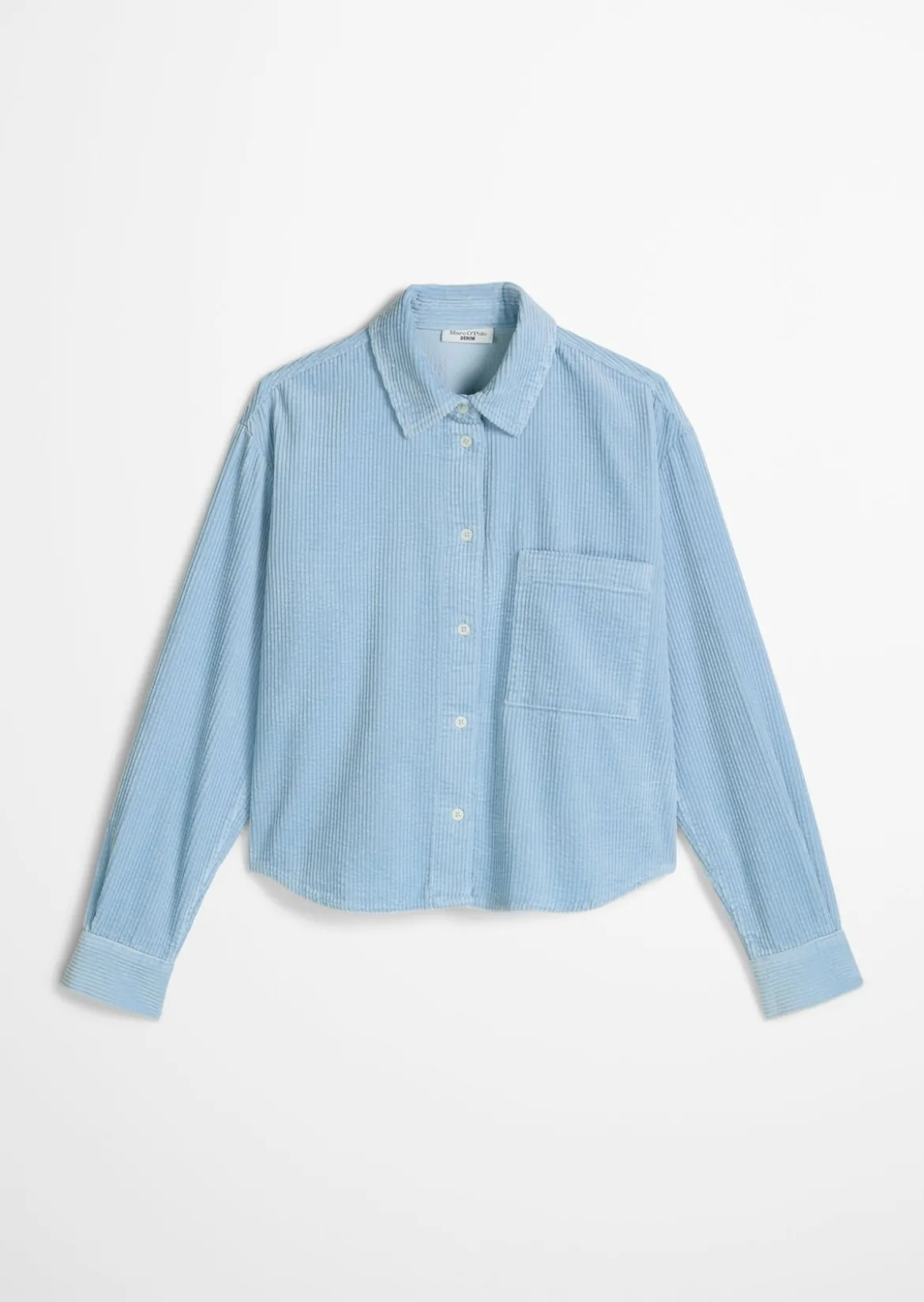 Cordbluse loose mit lässiger Bubble-Struktur