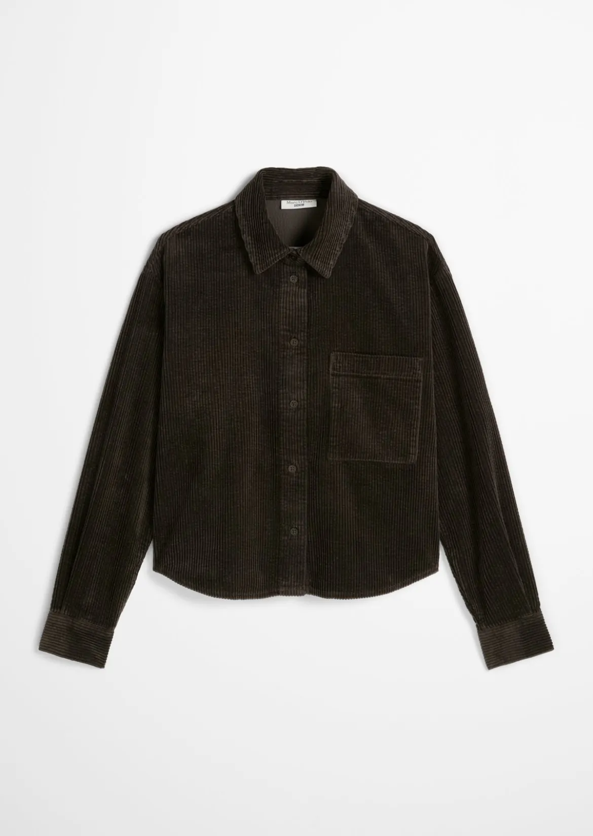 Cordbluse loose mit lässiger Bubble-Struktur