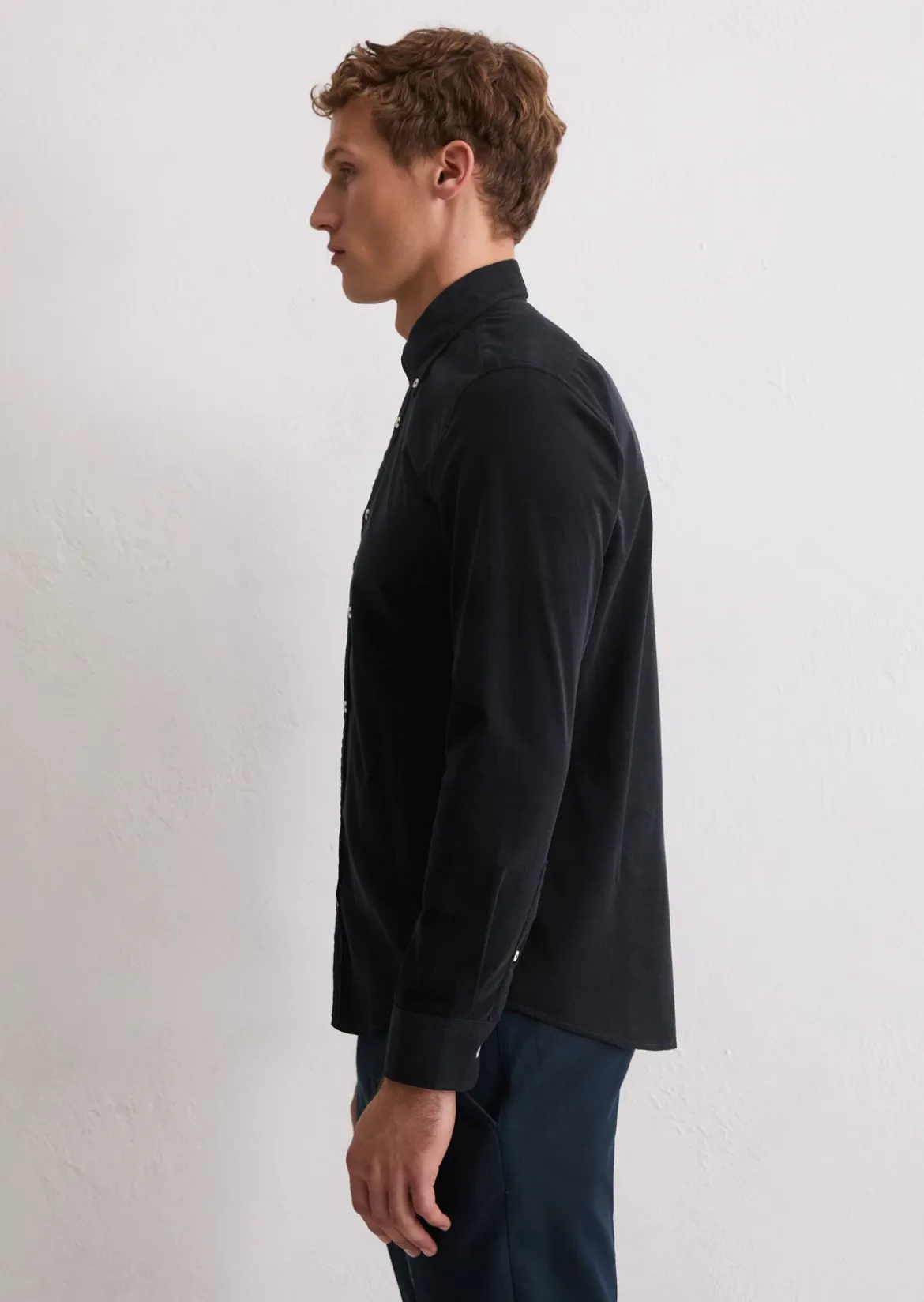 Cordhemd shaped aus reiner Bio-Baumwolle