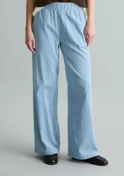 Cordhose wide straight leg mit lässiger Bubble-Struktur