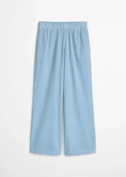 Cordhose wide straight leg mit lässiger Bubble-Struktur