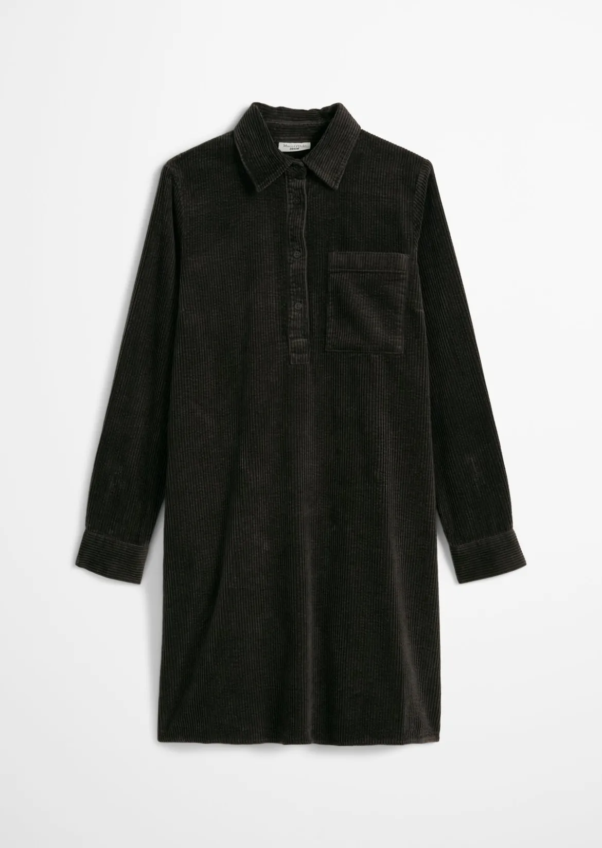 Cordkleid straight mit lässiger Bubble-Struktur
