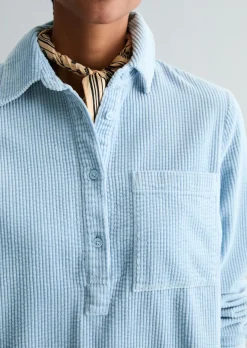 Cordkleid straight mit lässiger Bubble-Struktur