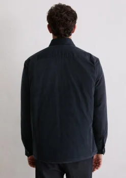 Cord-Overshirt mit leichter Wattierung