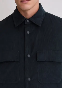 Cord-Overshirt mit leichter Wattierung