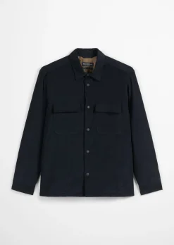 Cord-Overshirt mit leichter Wattierung