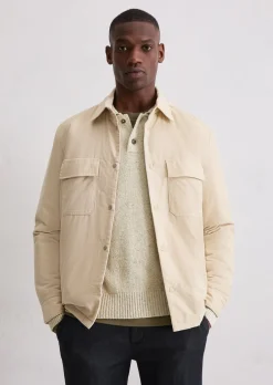 Cord-Overshirt mit leichter Wattierung